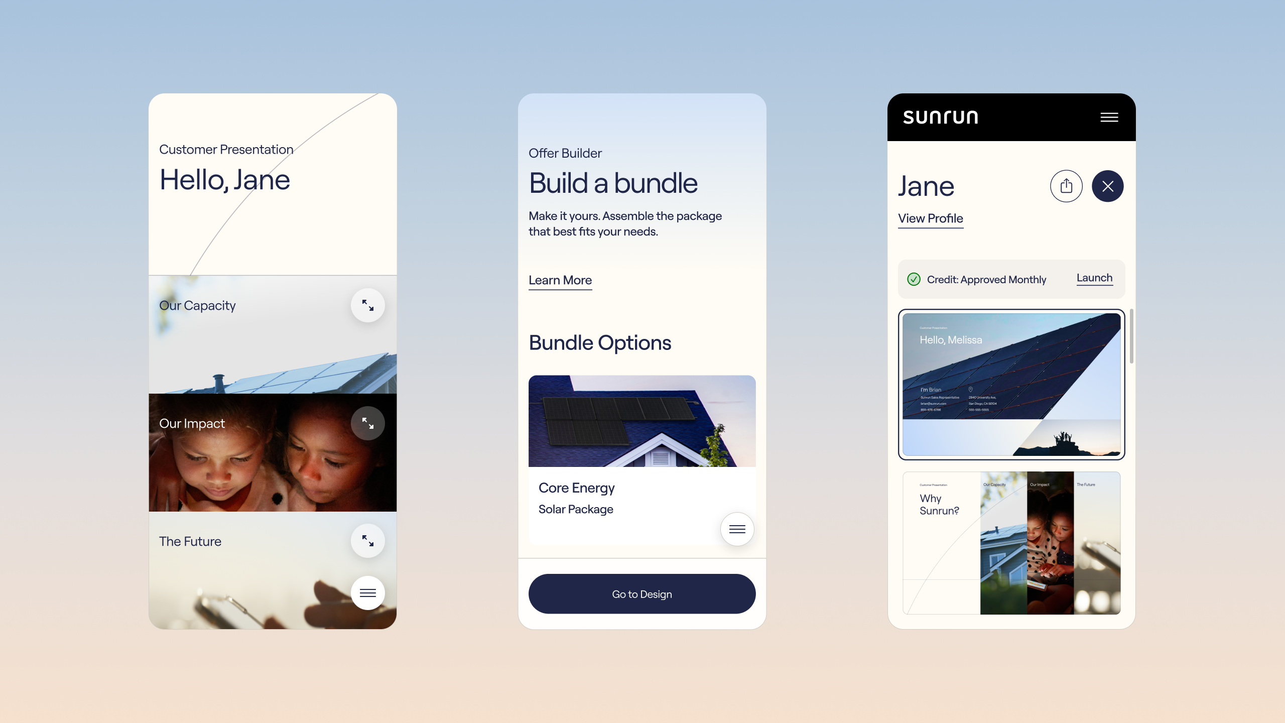 Sunrun One Sales App